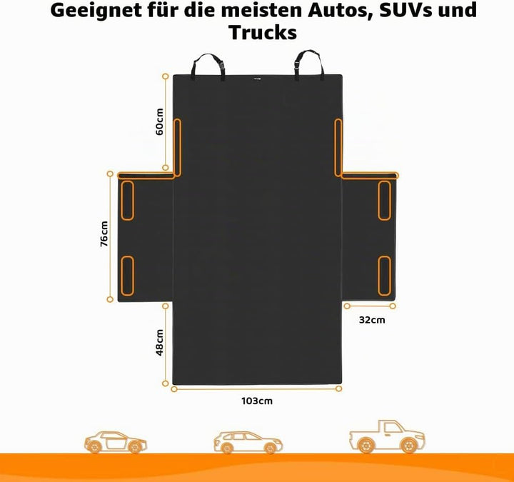 KYG Abdeckplane für Kofferraum Auto Futter für Haustiere copribaule Wasserdicht Sitzbezug Universal