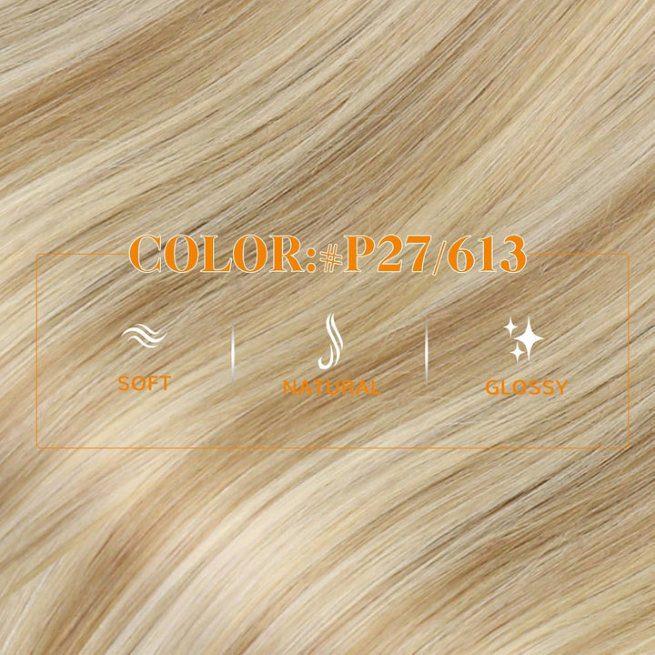 Easyouth Nano Beads Haare Extensions Farbe Honigblond Mischung Gelbblond 14 Zoll 50 Stück 50g Nano B