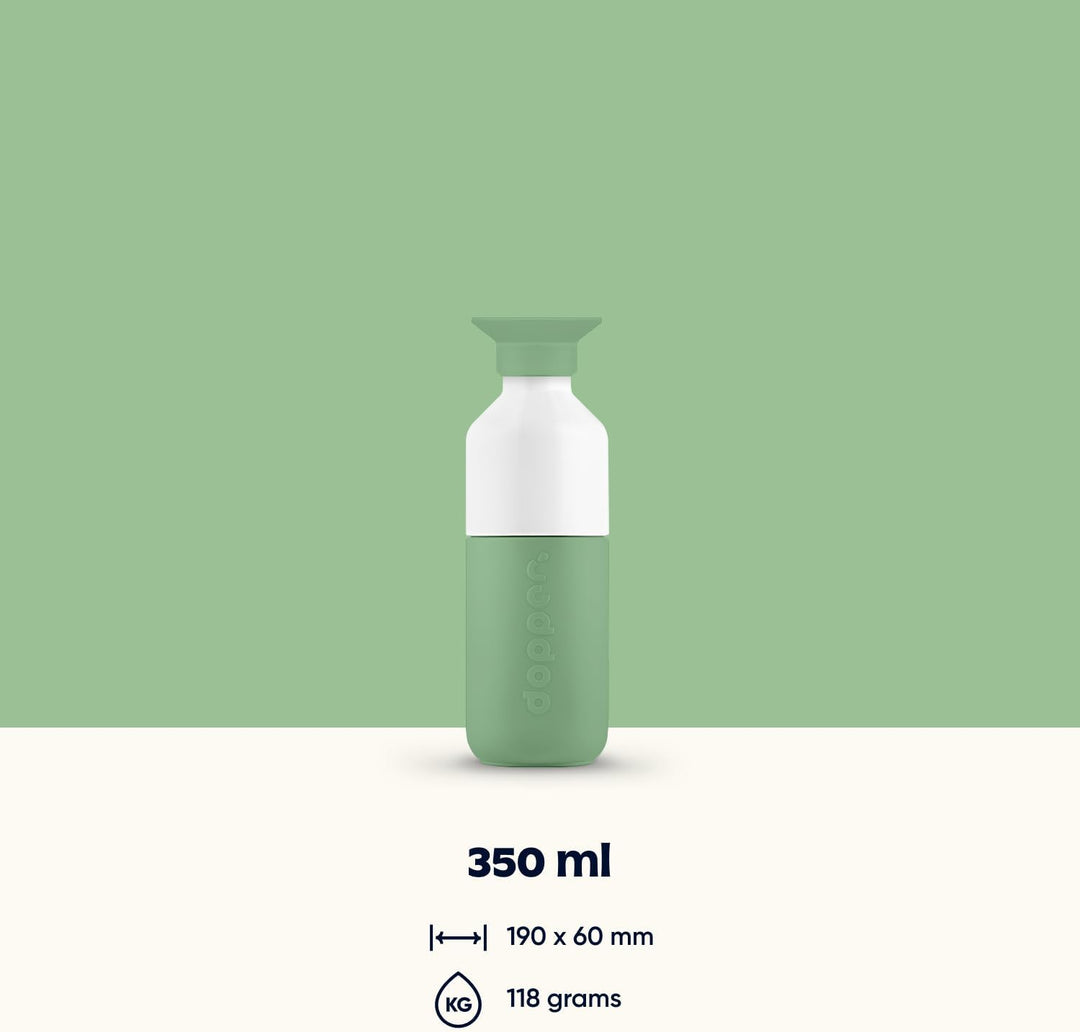 Dopper Steel Trinkflasche 350ml, 490ml, 800ml, 1.1L - Edelstahl Flasche - BPA freie Wasserflasche, 1