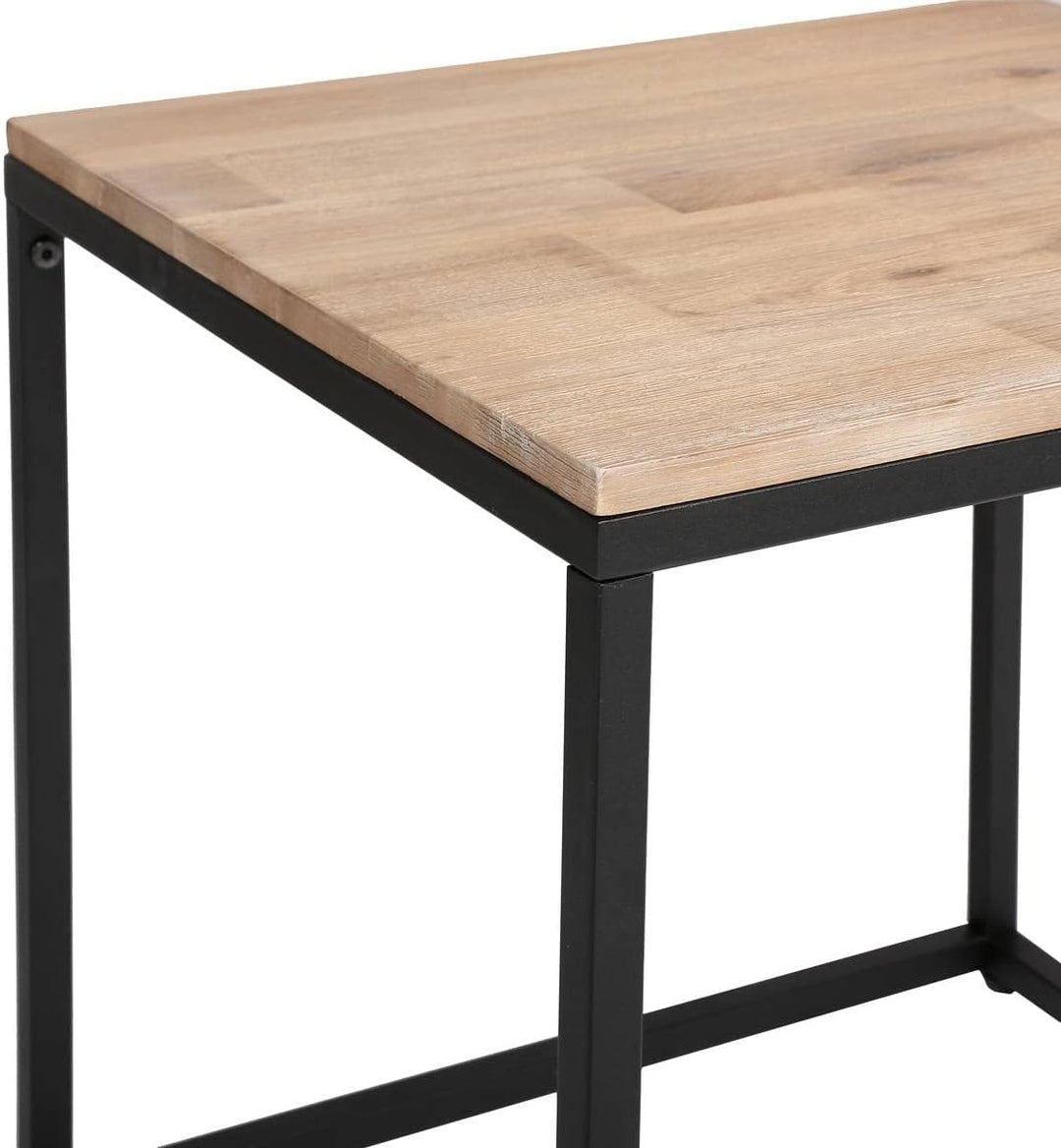 Set aus 3 braunen Couchtischen Edena