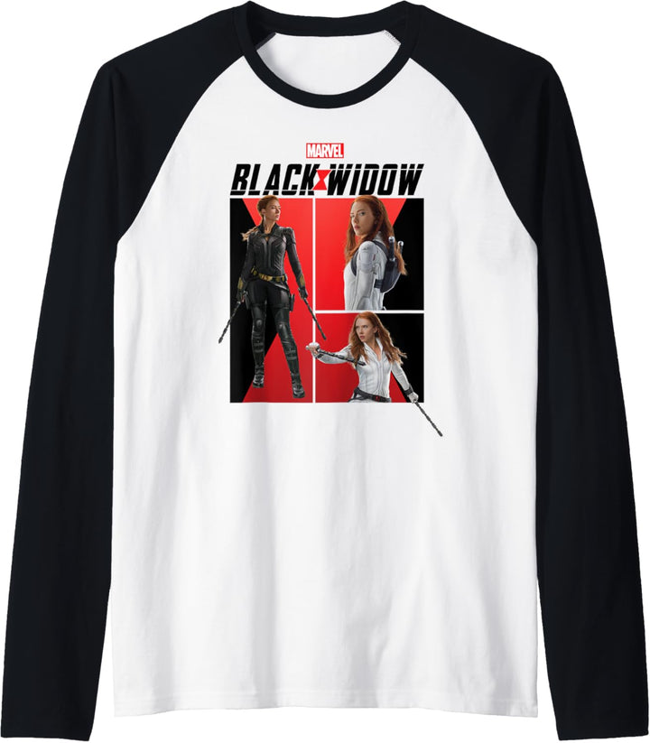 Marvel Black Widow Comic Panels Raglan