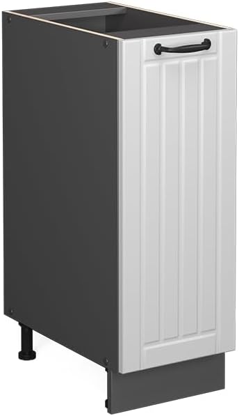 Vicco Apothekerschrank Fame-Line, Anthrazit/Weiss, 30 cm ohne Arbeitsplatte