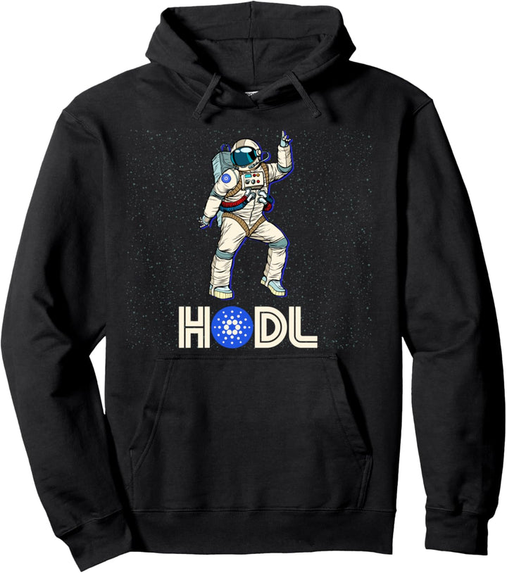 Cryptocurrency Talk ADA - Fun HODL Cardano Disco Moon Gear Pullover Hoodie