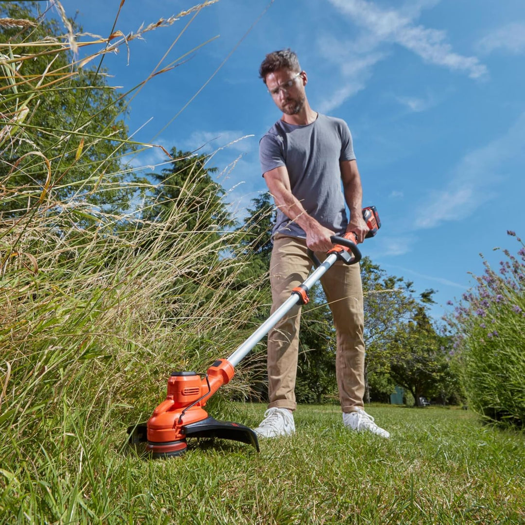 Black+Decker Akku-Rasentrimmer BCSTA536L1 (36V 2,5Ah, Schnittbreite 33 cm, kohlebürstenloser Motor,
