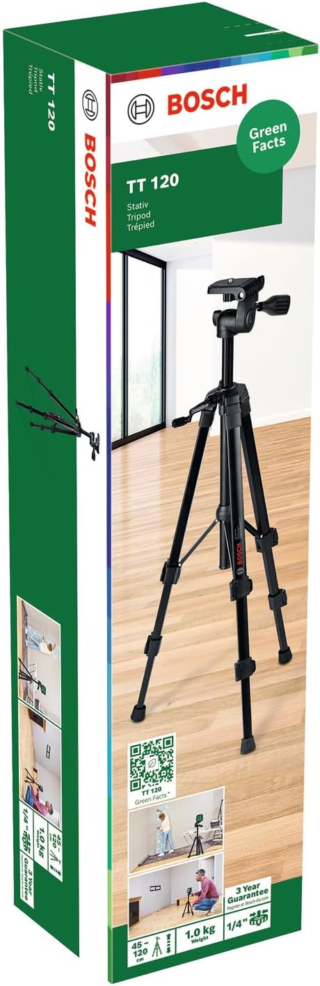 Hochwertiges Stativ TT 120 (einstellbare Höhe von 45 bis 120 cm für schnelles und flexibles Platzier