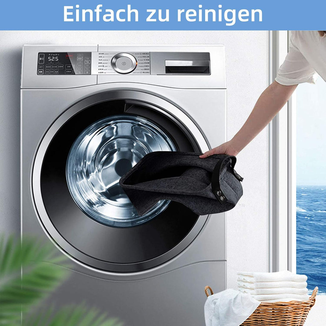LITLANDSTAR felt storage basket, faltbar filz aufbewahrungsbox für Regal,Wäsche,Schrank,Spielzeug od
