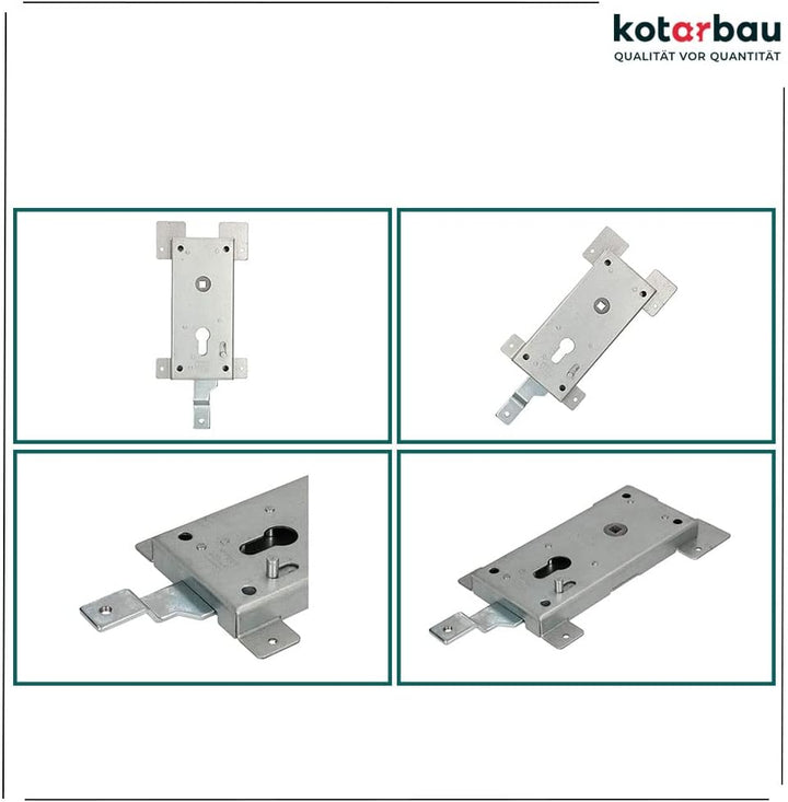 KOTARBAU® Garagenschloss 60 mm Stahl Torschloss Garagentorschloss Profilzylinder für Schwingtore Tor