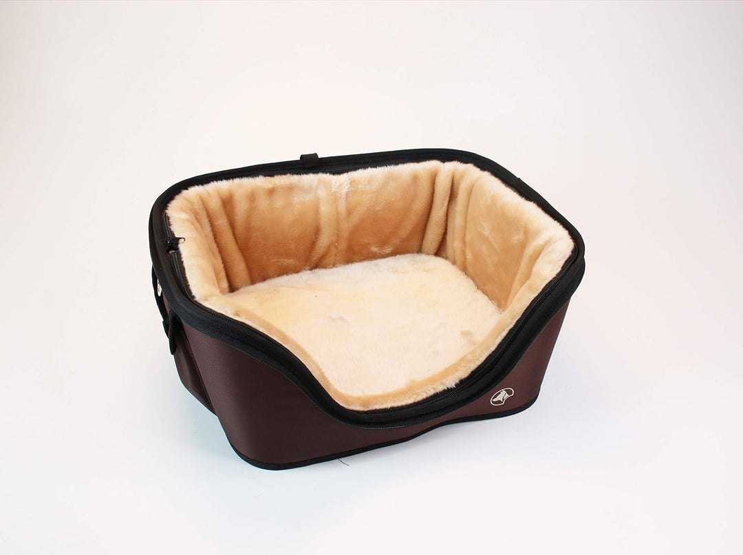 Croci Fast&amp;Easy Carrier 2in1 - Transportbox und Transportbox für Hund und Katze, Umhängetasche für H