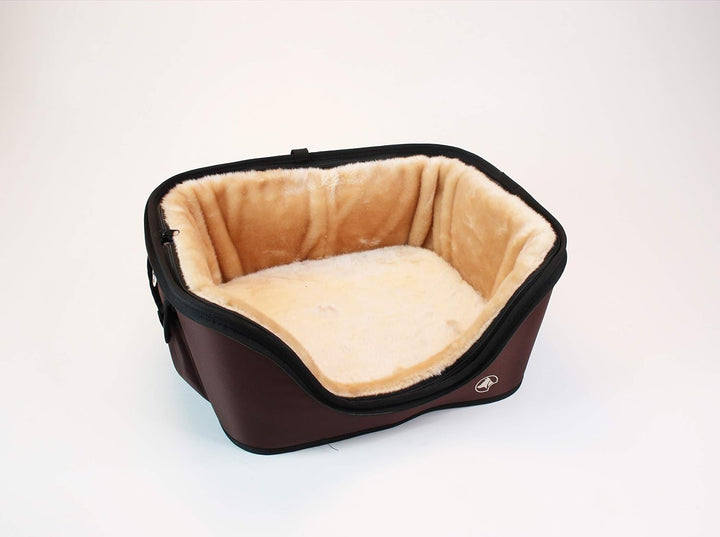 Croci Fast&amp;Easy Carrier 2in1 - Transportbox und Transportbox für Hund und Katze, Umhängetasche für H