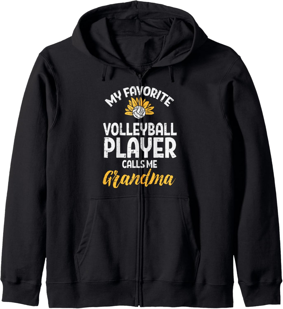 Favorite Volleyballspieler Oma Sonnenblume Nana Mimi Frauen Kapuzenjacke
