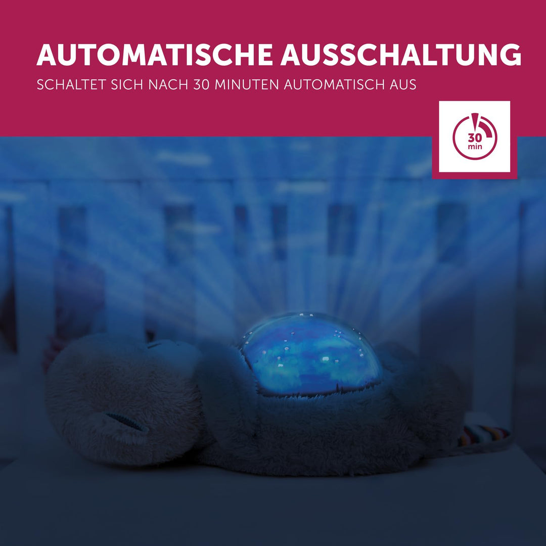 ZAZU Otto der Otter - LED-Nachtlichtprojektor: Ozean, bewegliche Fische, Wellen, 5 Melodien, 3-Stufe
