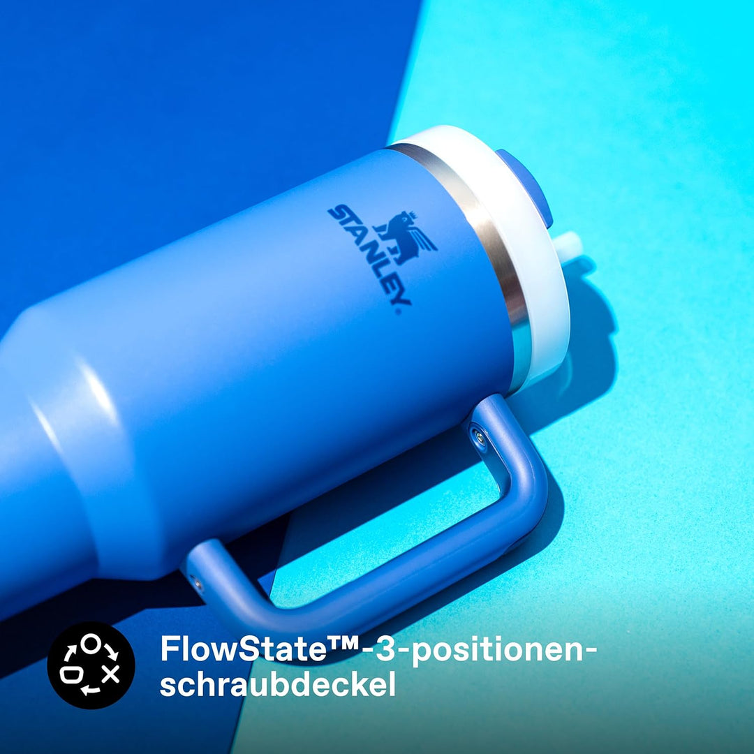Stanley 1913 Quencher H2.0 Flowstate Trinkflasche Mit Strohhalm - Thermobecher Kühlt 11 Stunden - 48