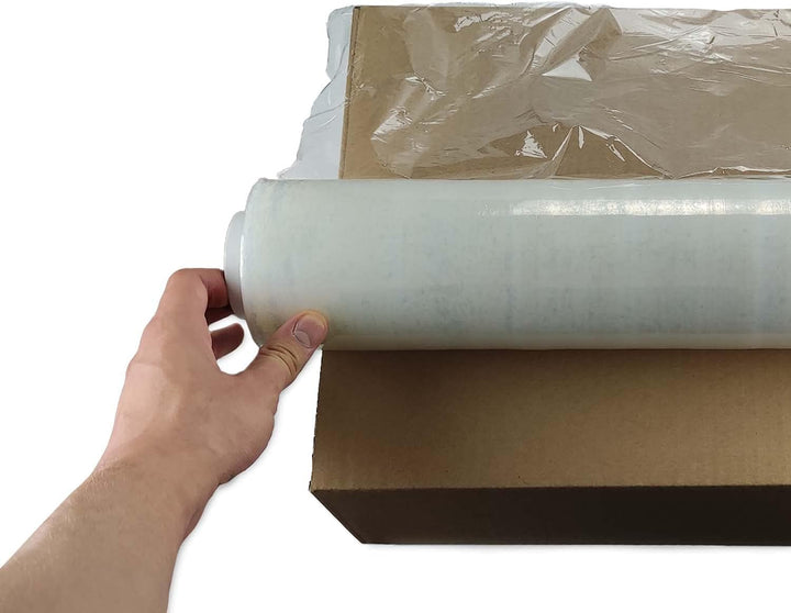 Netuno 1x transparente Stretchfolie 23my 500 mm 1,5 kg Folie Polyethylen Folie Cast-Film transparent