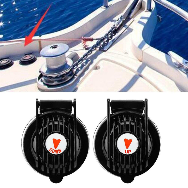 Ankerwinde Fussschalter, ein Paar Marine Universal Ankerwinde Fussschalter Auf und Ab Boot Schiff An