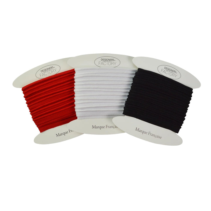 Set aus 3 baumwolle paspelband - Farben: Schwarz, rot, weiss - Einfach zu nähen und ideal zum Verede