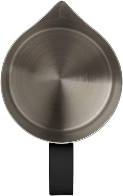 Dianoo Milchaufschäumkrug mit Griff, 600 ml, Edelstahl-Dampfkrug, Espresso-Milchaufschäumer, Tasse f