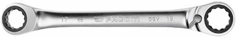 FACOM Knarren Ringschlüssel mit um 15° abgeschrägten Ringköpfen, 12 Kant 12x13 mm, 1 Stück, 65.12X13