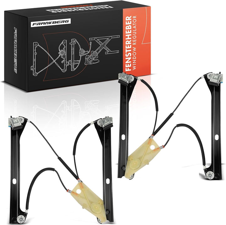 Frankberg 2x Elektrischer Fensterheber Ohne Motor Vorne Links Rechts für Polo 6R 6C 6R_ Schrägheck 2