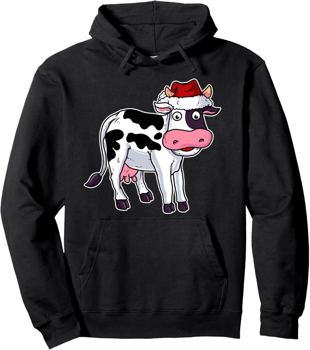 Weihnachts Outfit Weihnachtspullover Damen Familie Kuh Pullover Hoodie
