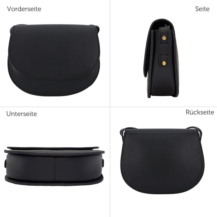 Gusti Umhängetasche Leder - Elenor Damen Handtasche Ledertasche Schultertasche Leder