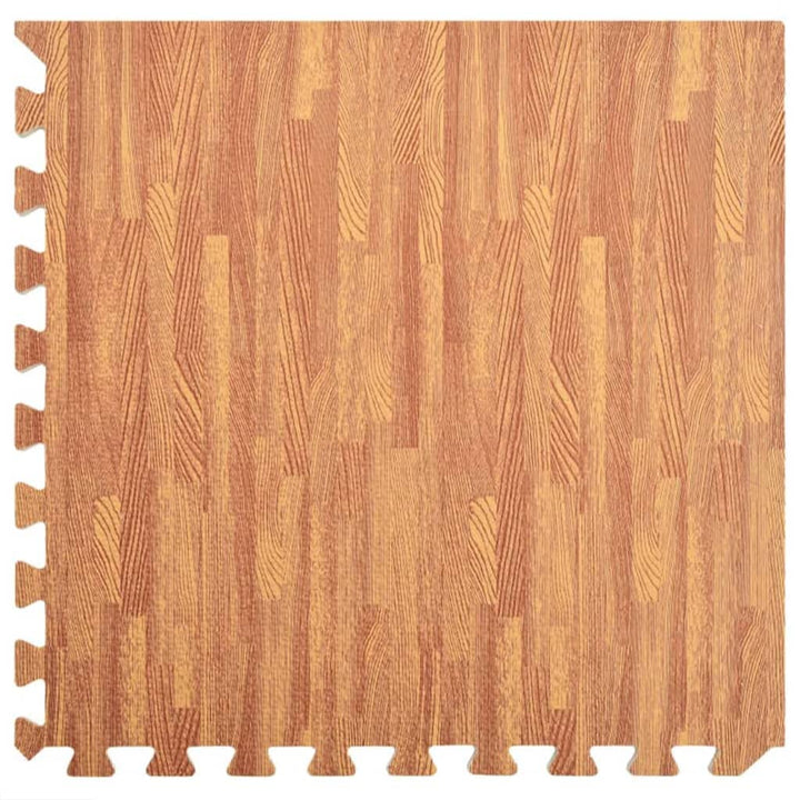 vidaXL 24x Puzzle Bodenmatte Holzoptik Schutzmatten Puzzlematten Bodenschutzmatten Sportmatten Unter