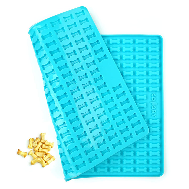 Collory® Mini Knochen (2cm) Silikon Backmatte, Backform für mini DIY Hundekekse und Leckerlis, Knoch