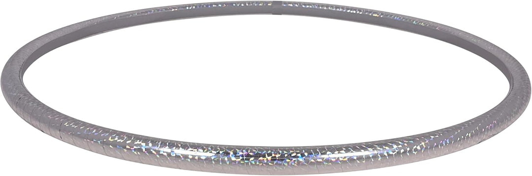 Zirkus Hula Hoop, Hologramm Farben, Ø70/75/80/85/90cm Silber Ø80cm, Silber Ø80cm