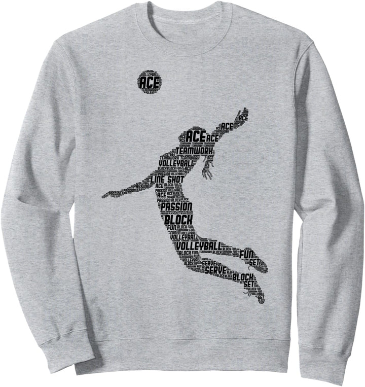 Volleyball Mädchen Volleyballerin Frauen Damen Sweatshirt
