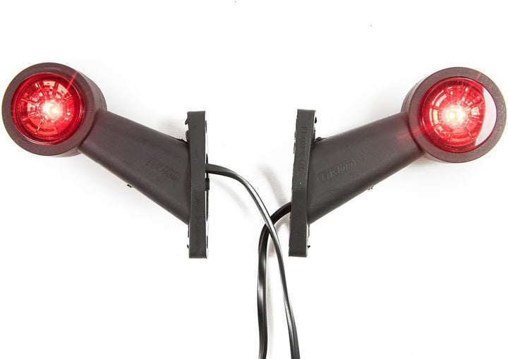 2 x LED Gummi Begrenzungsleuchte Seitenleuchte 12V 24V mit E-Prüfzeichen Positionsleuchte Auto LKW P