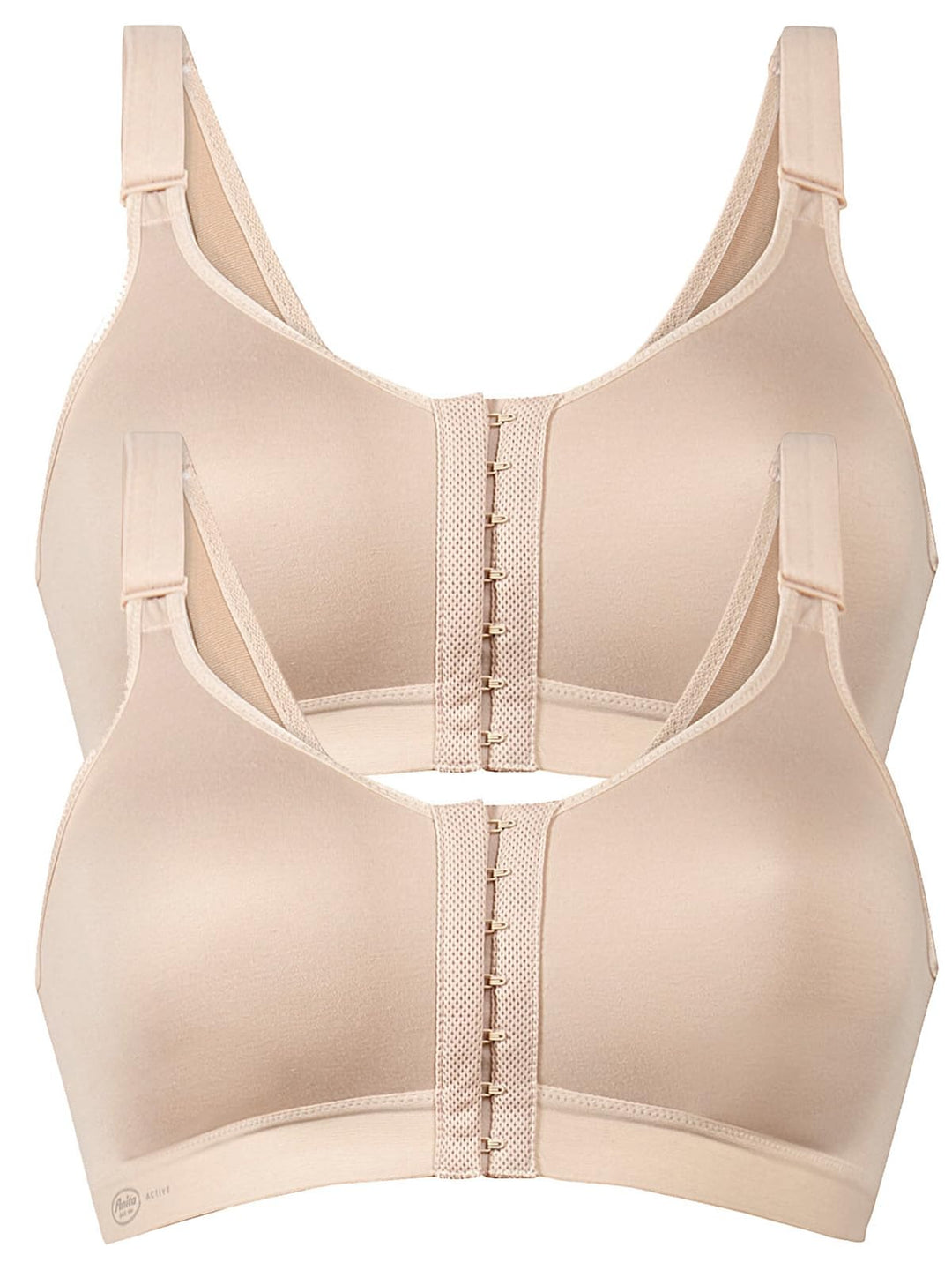 Anita 2er Pack Sport-BH Frontline Open 5523 Gr. 70-100 A-E 65A Desert/Desert, 65A Desert/Desert