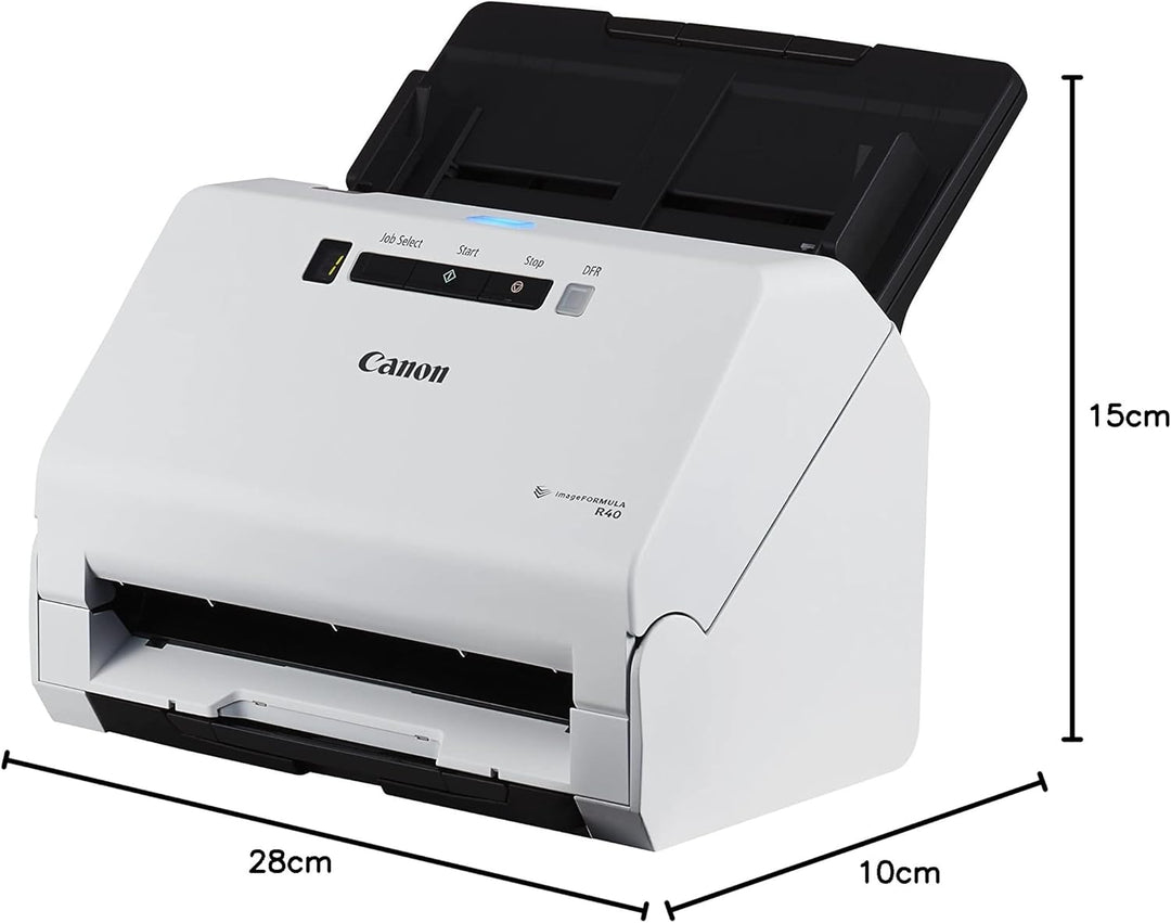 Canon R40 imageFORMULA Scanner Dokumentenscanner (Duplex Einzug, 600 DPI, Farbscan, Canon CaptureOnT