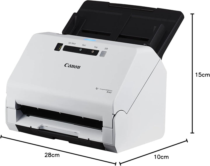 Canon R40 imageFORMULA Scanner Dokumentenscanner (Duplex Einzug, 600 DPI, Farbscan, Canon CaptureOnT