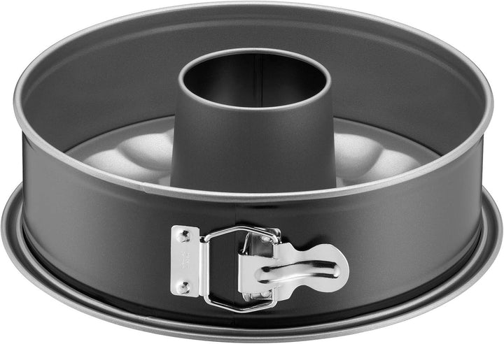 Kaiser Inspiration Springform 26 cm rund, 2 Böden, Flach- und Rohrboden, runde Backform, Kuchenform