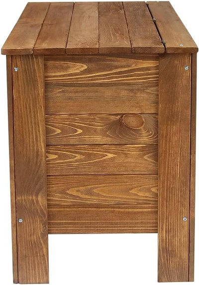 Truhe Holzkiste Sitztruhe Wäschetruhe Schatzkiste Piratentruhe Serie B (B-13, Braun) B-13 Braun, B-1