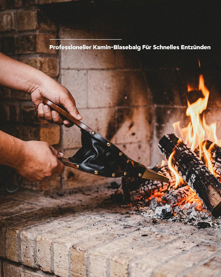 Onlyfire 79.5cm Hochwertige Kaminbesteck Set, 6-teilig Modernes Kamin Set | Hitzebeständige Kamingar