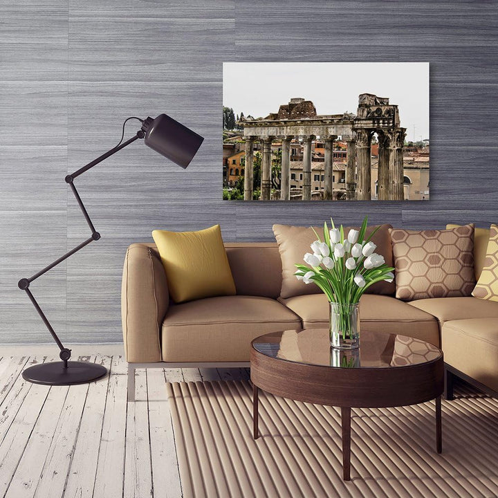 Feeby Frames, Leinwandbild, Bilder, Wand Bild, Wandbilder, Kunstdruck 50x70cm, FORUM ROMANUM, ROM, R