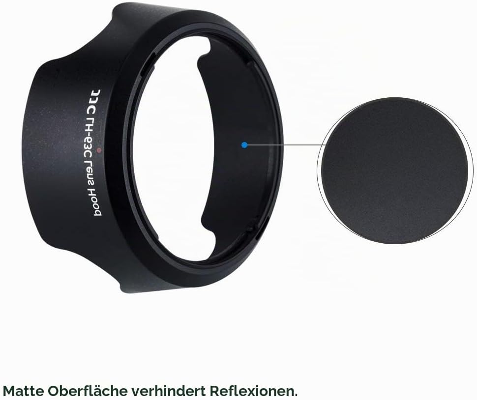 EW63C Bajonett Gegenlichtblende mit UV-Filter Passend für Canon RF-S 14-30mm F4-6.3 on EOS R50 V Cam