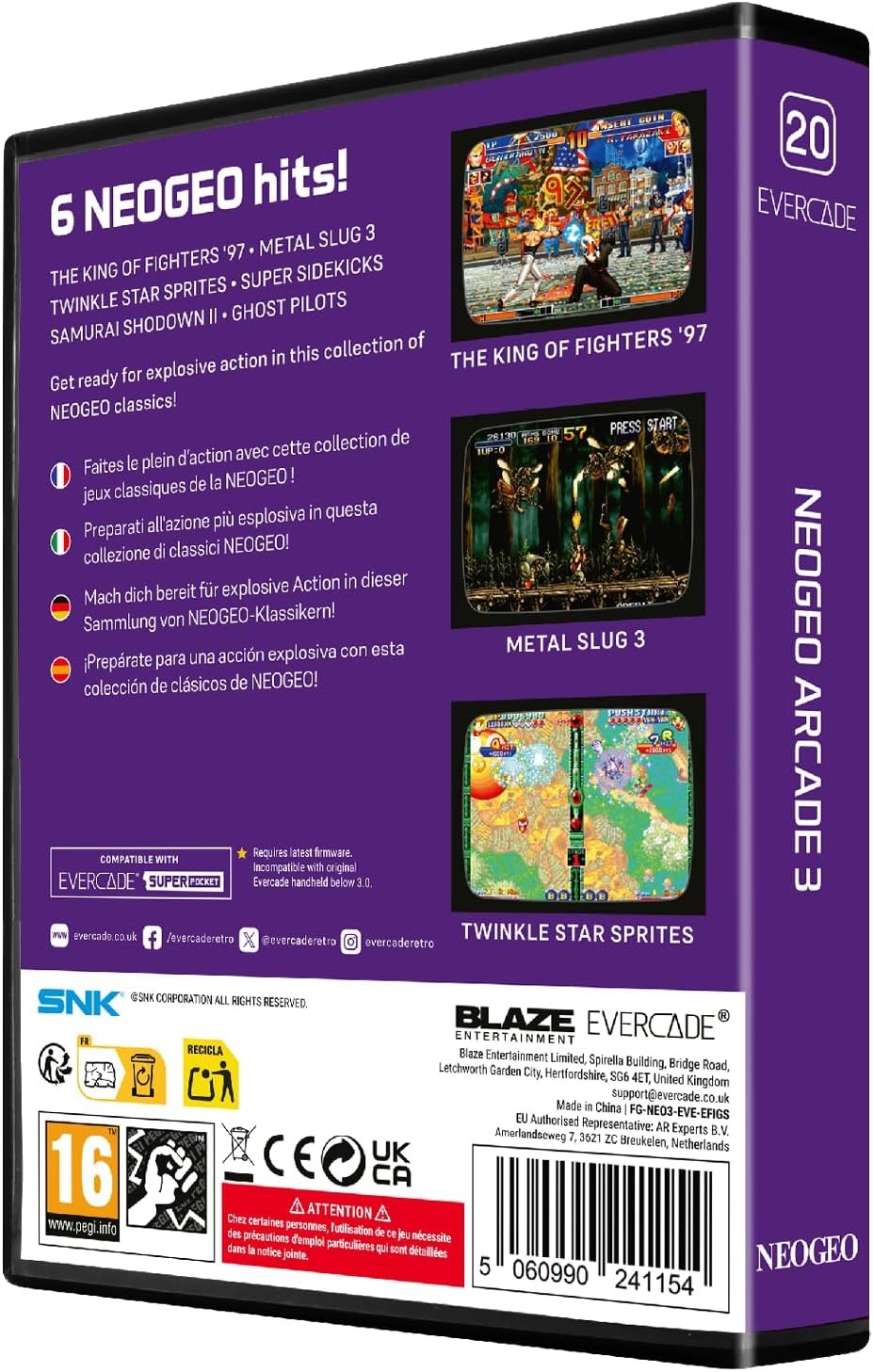 Blaze Evercade NEOGEO Arcade 3