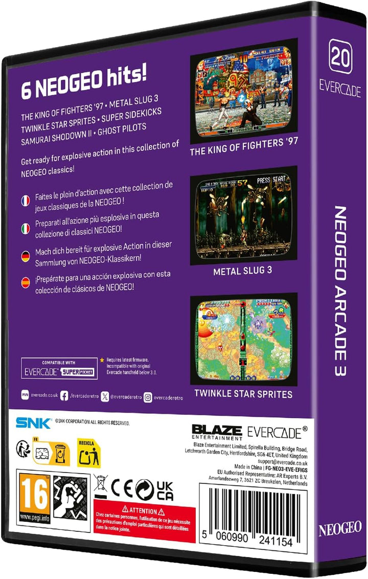Blaze Evercade NEOGEO Arcade 3