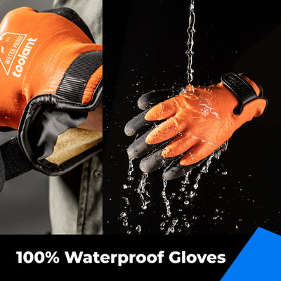 toolant 100% Waaserdichte Arbeitshandschuhe für Herren und Damen, Arbeitshandschuhe Winter für kalte