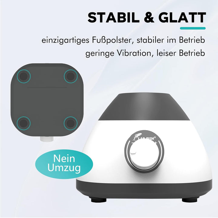 LABFISH Mini Vortex Mischer Touch Funktion 0-3000 RPM Labor Vortex Farbmixer Mixing für Paint,Reagen