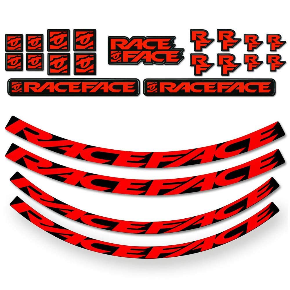 Aufkleber-Set – mittel – rot