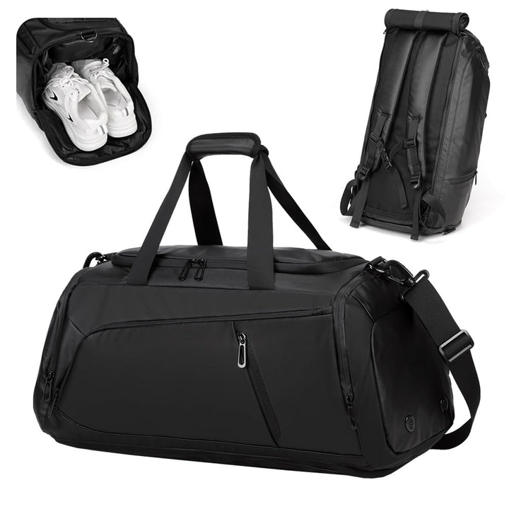 Premium Sporttasche 40L mit Schuhfach &amp; Nassfach &amp; Isolierschicht und Laptopfach, 3-in-1 Rucksack, R