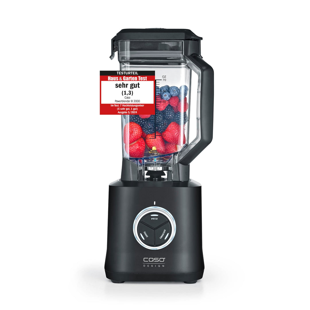 CASO PowerBlender B 2000 - Profi Standmixer, Testurteil: Sehr Gut, 30.000 U/min, bruchsicherer Trita