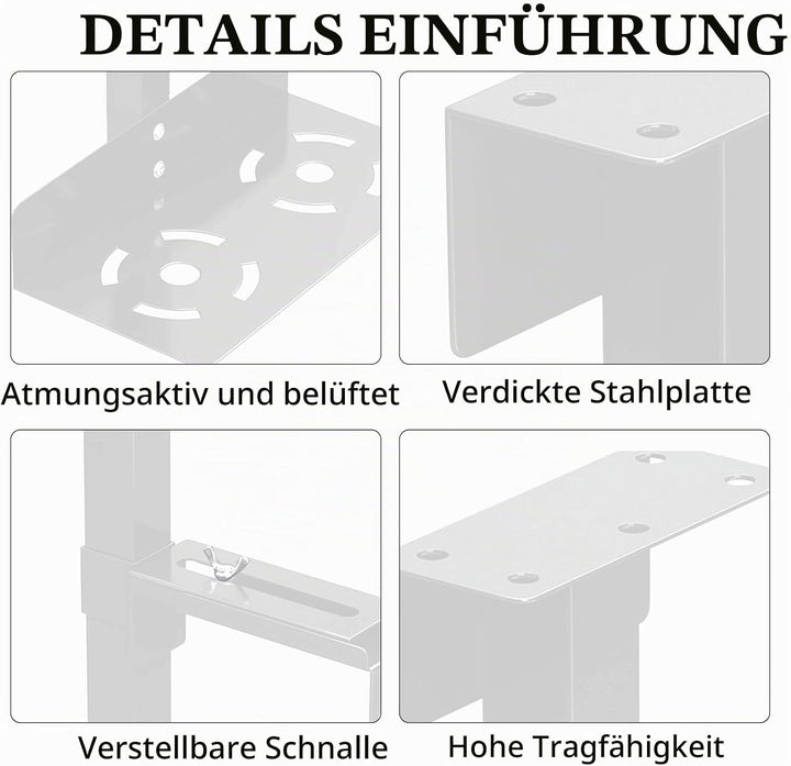 Pc Halterung, CPU Halterung Pc Halterungs Unter Schreibtisch Computerhost Wandhalterungs Computer Au