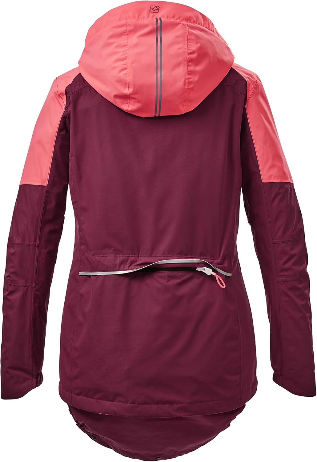 Killtec Damen Kos 27 Wmn Jckt Funktionsjacke mit Kapuze und Spritzschutz, packbar, wasserdicht, dunk