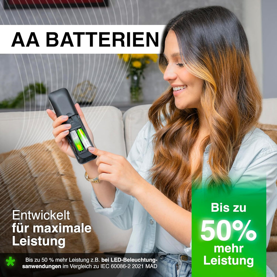 GP Extra Alkaline Batterien AA 1,5V Longlife G-TECH Technologie | 80 Stück R6 Batterien Mignon Vorra