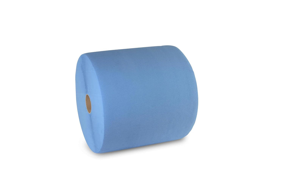 Funny Putzpapierrollen, 3 lagig, blau, circa 36 cm, 1000 Blatt, 1er Pack (1 x 1 Stück)