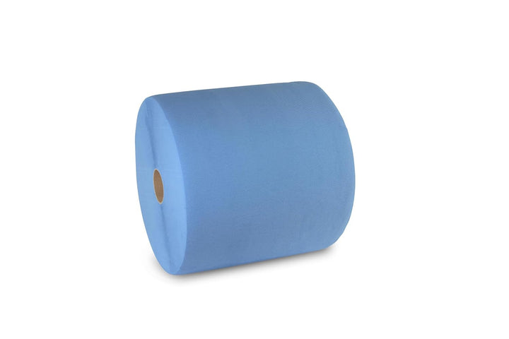 Funny Putzpapierrollen, 3 lagig, blau, circa 36 cm, 1000 Blatt, 1er Pack (1 x 1 Stück)