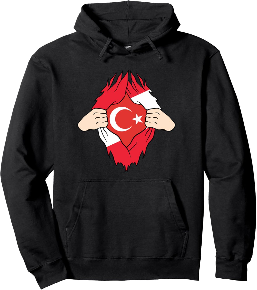Im Herzen Türke Österreich Türkei Türkische Fahne Flagge Pullover Hoodie